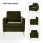Fauteuil club capitonné en velours Cedarpoint-1571821690