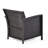 2Pcs Outdoor St Seating - Pe And Iron Brown + Tan Chairs  2 Units  & Fashionable