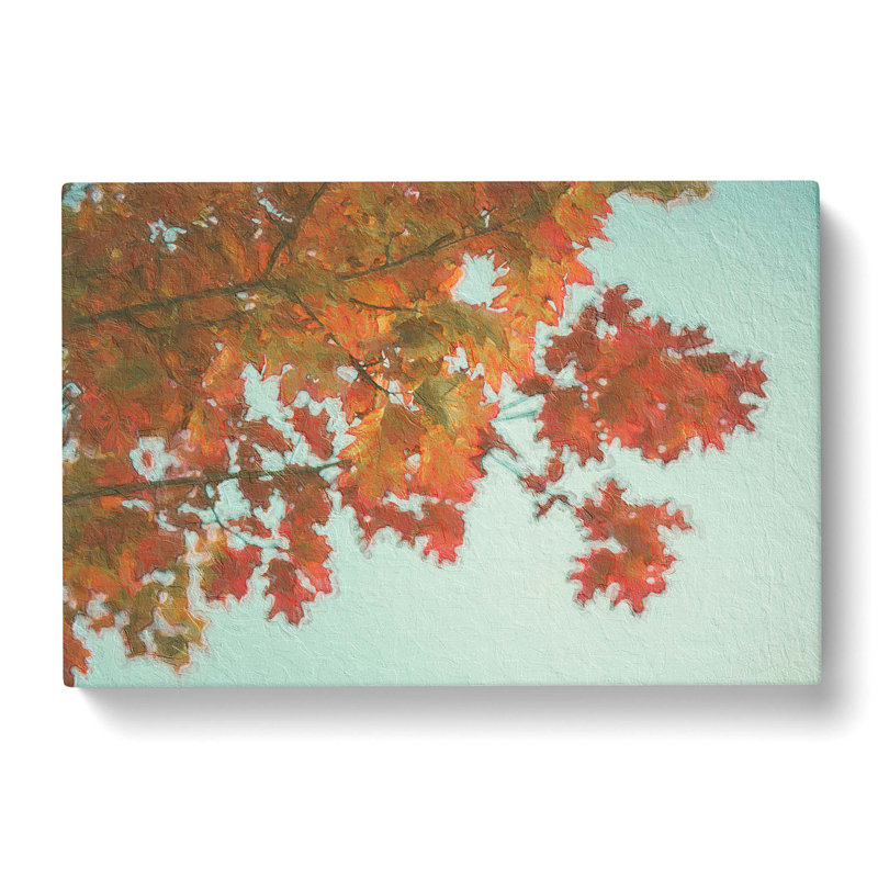 Autumn Leaves - Wrapped Canvas Painting Pint - Wrapped Canvas, 40cm H x 60cm W x 3cm D