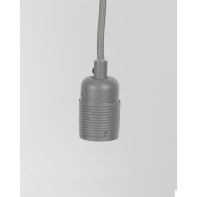 E27 Pendant Grey / Grey Cable