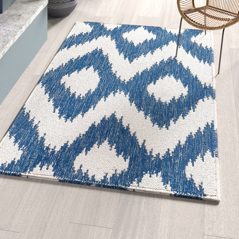 Baptista Wool Geometric Indoor Rug, Rectangle 5' x 8'