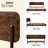 Frida King Solid Wood Platform Bed Frame with Headboard, Walnut Finish - 800 lbs Noise-Free-908274696-908274699