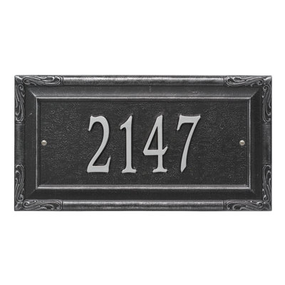 Plaque d'adresse murale 1 ligne personnalisée Gardengate