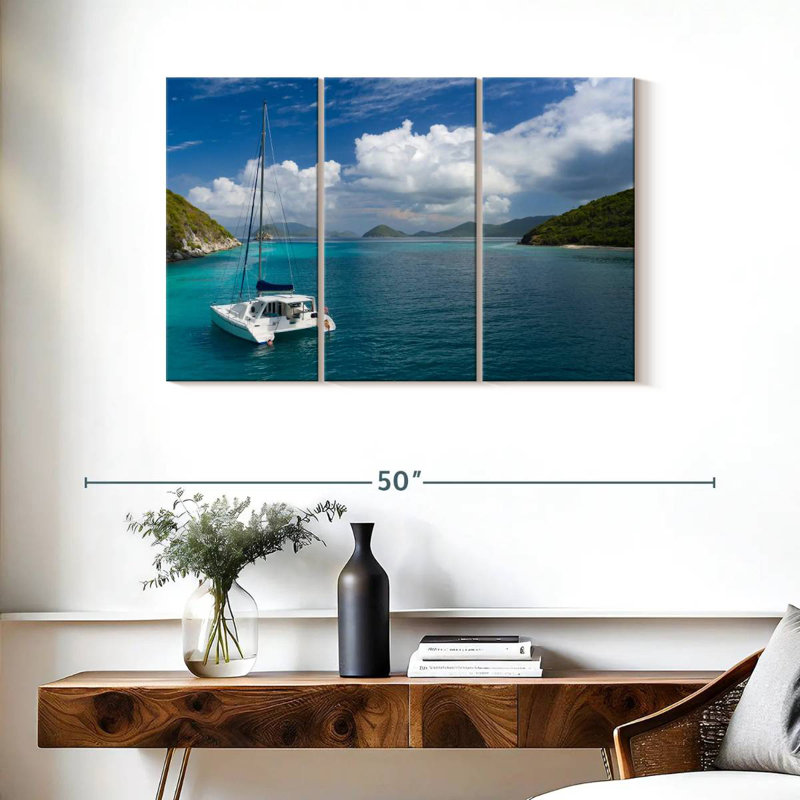 Yacht à Lovango Cay, H 24 po x l 38 po