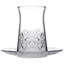 Casteel Glass Teacup and Saucer