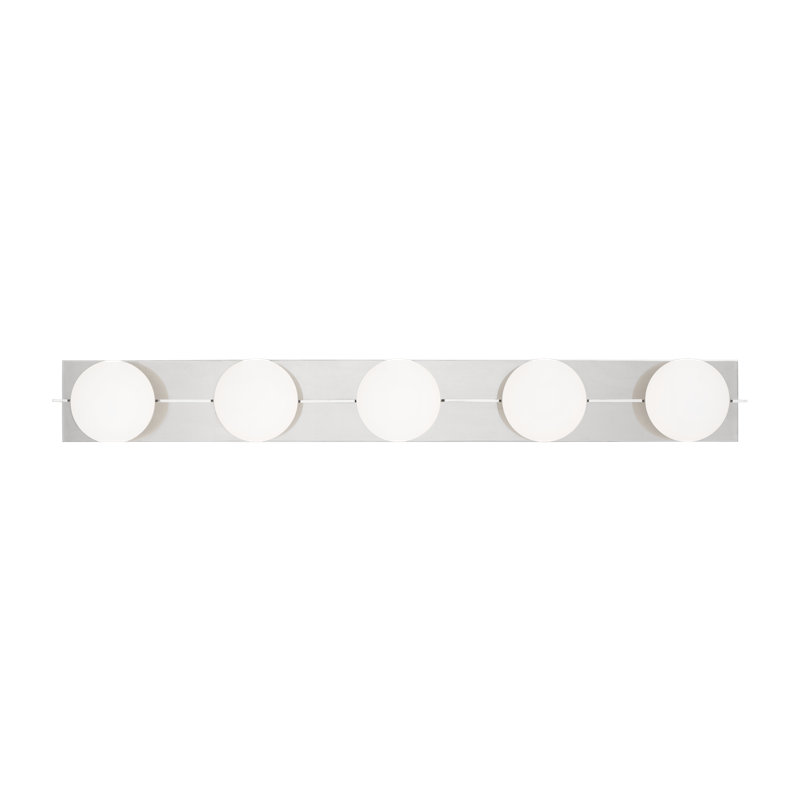 Orbel 5-Light Bath, Polished Nickel