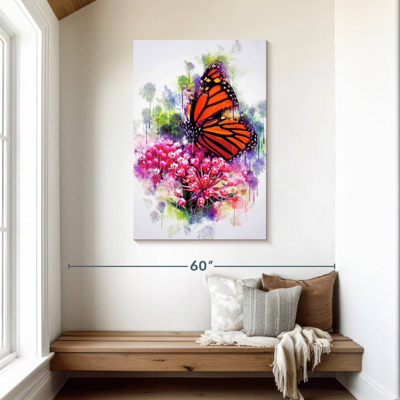 Brampt Garden Monarch Butterfly, 45" H x 30" W