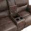 Causeuse de salon en peluche de conception moderne moelleuse en microfibre brune