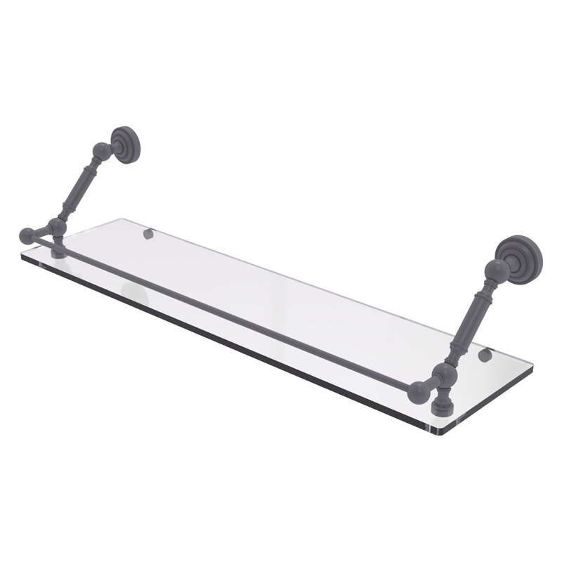 Marchmont Bracket Shelf, Matte Gray, 7.3" H x 30" W x 8.6" D