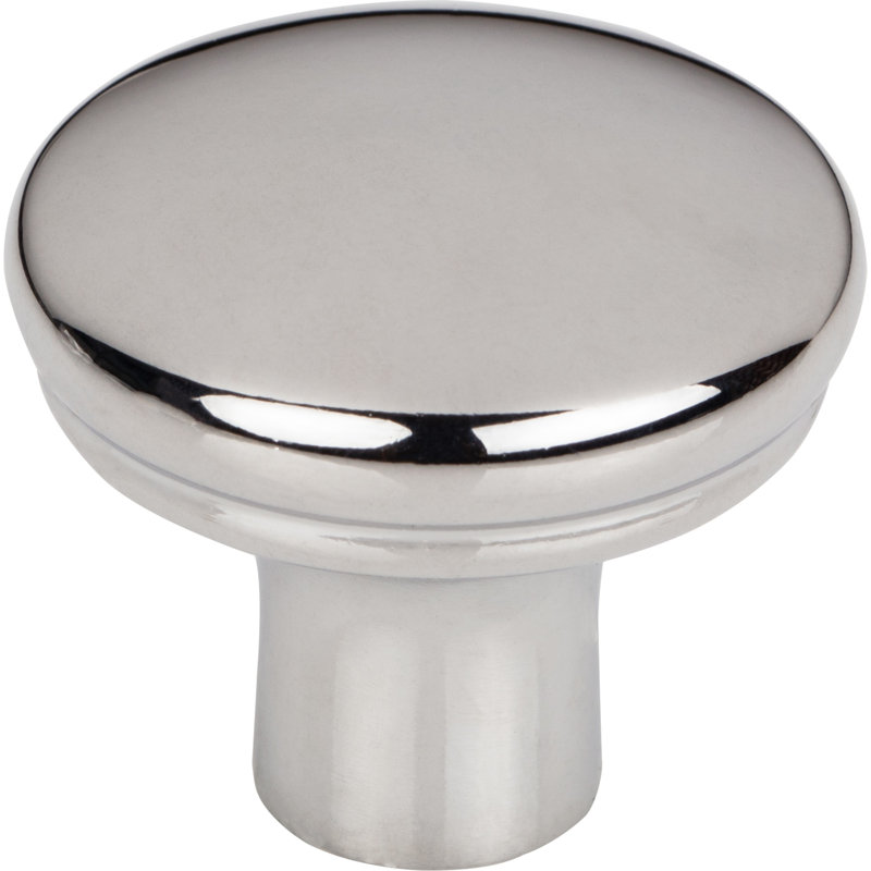 Julian 1 3/8" Length Oval Knob, Polished Chrome, 1 1/4" Length