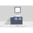 Ravenna 48" Freestanding Single Sink Bathroom Vanity with Engineered Marble Top and Matching Mirror-62326215
