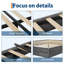 Structure de lit, structure de lit plateforme moderne en bois cannelé, conception à profil bas sans tête de lit, plateforme de matelas encastrée, support de lattes en bois silencieux pour la chambre à coucher-1258881593-1258881595