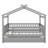 Wooden House Bed With Trundle-371250371