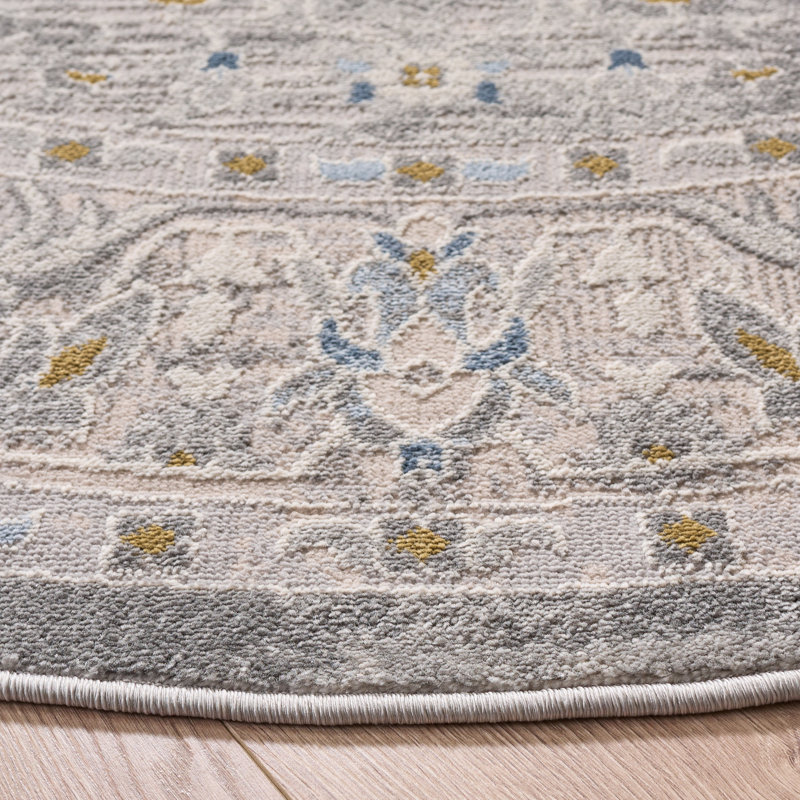 Palma 376 Performance Oriental Rug, 6'-7" X 6'-7" Round
