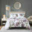 Édredon très grand avec draps doux - mauve, motif taupe et motifs de draps