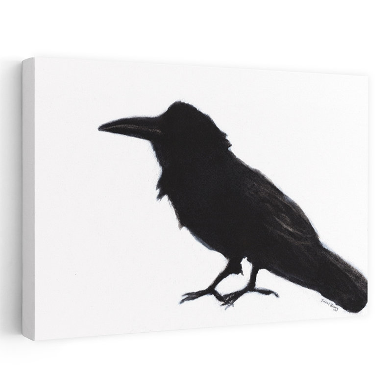 Contemporary Art Contemporary Modern Bird Wildlife Wall Art by Janel Bragg - Wrapped Canvas Print, 30.48 cm H x 45.72 cm W