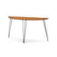 Sage Demilune Sofa Table With Metal Legs