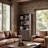 Hoai Derk Transitional 75.75"H Solid Wood 5-Tier Storage Cabinet Bookcase with Cable Management-1770614242