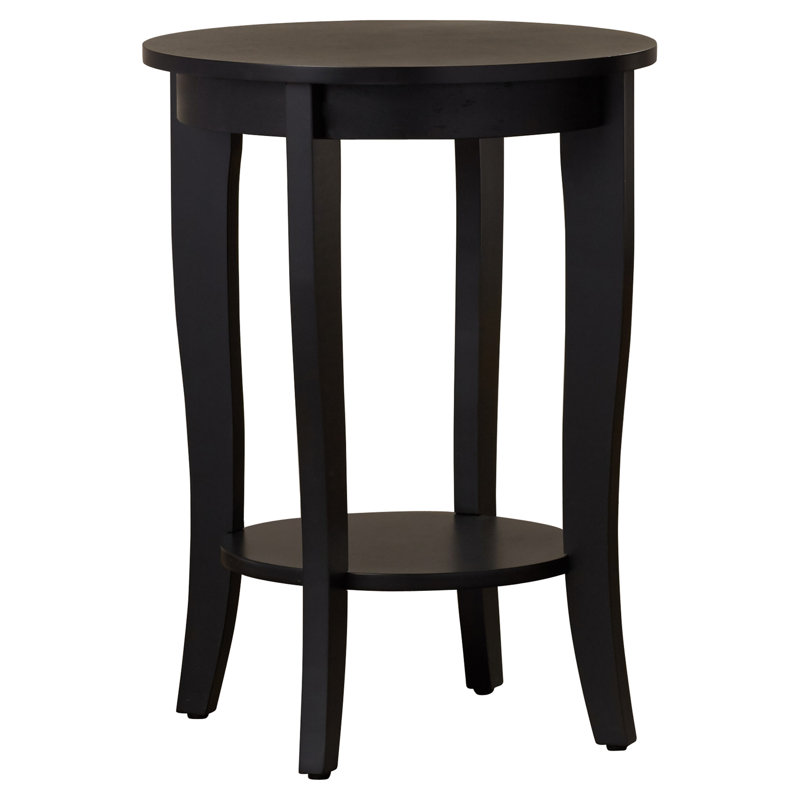 Table de bout ronde Carbin, Noir