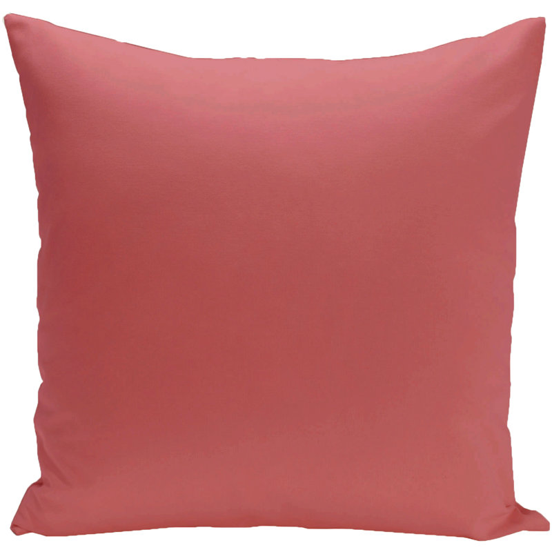 Georgia Reversible Throw Pillow, Coral, 16" x 16"