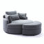 Fauteuil demi-tonneau avec repose-pieds de 51,2 po de largeur Dashton-948668427