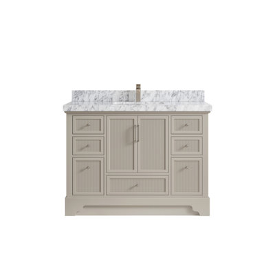 Alys 48'' Single Bathroom Vanity with Marble Top