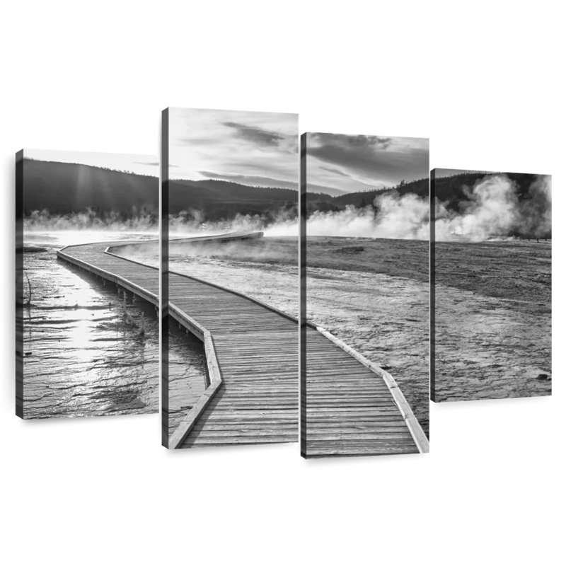 Lilie Monochrome Boardwalk, 22'' H x 36'' W