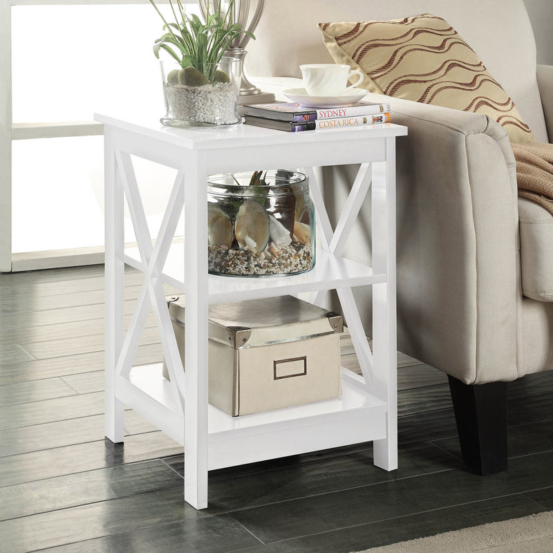 Ensemble de tables basses 3 pièces Darek, Blanc