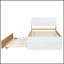 Structure de lit avec lit gigogne et tête de lit ultrabrillante, durable et élégante pour un sommeil confortable-118357695