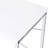White & Finish Office Desk With Metal Tube And 70lbs Capacity Rectangular 15mm Thick Table 28" Floor