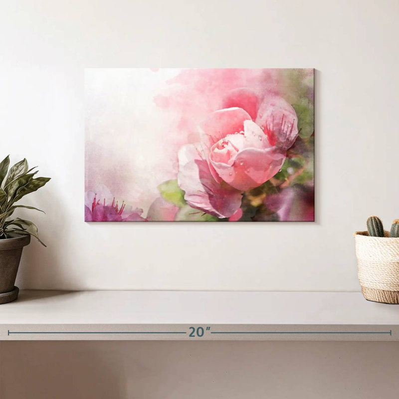 Harnek Dreamy Pink Roses, H 8 po x l 12 po