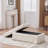 43.7" W Chenille Slipcovered Ottoman-1737487469