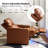 Lapin Genuine Leather Dual Motor Home Theater Power Recliner with Adjustable Power Headrest-101331402