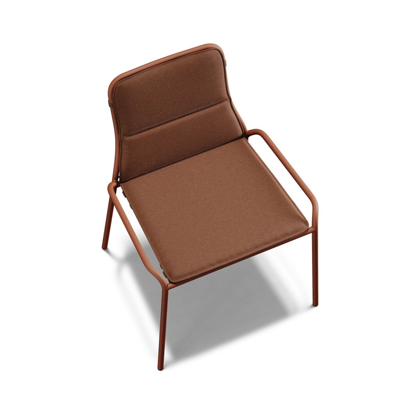 XY Outdoor Dining Side Chair, Rust