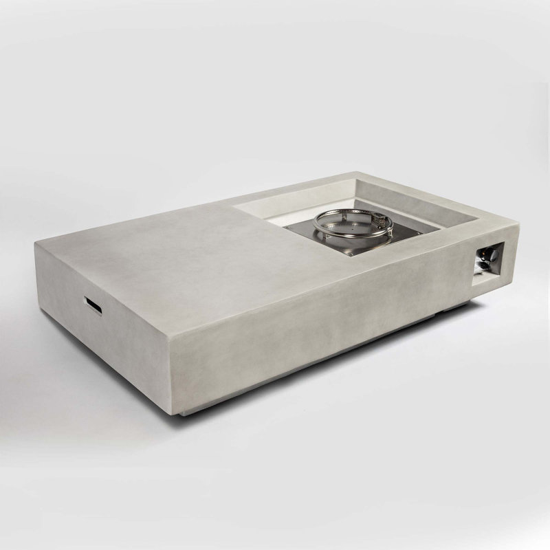 60Inch Concrete Fire Pit Table