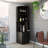 Lollis Syrah Space Efficient Corner Bar Cabinet with 2-Doors-1156929403