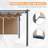 Aoodor Aluminum Pergola with Canopy-86865223-97922607
