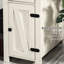 Bureau avec rangement, blanc perle, 2 tiroirs, armoires, tablette réglable, rangement pour bureau personnel