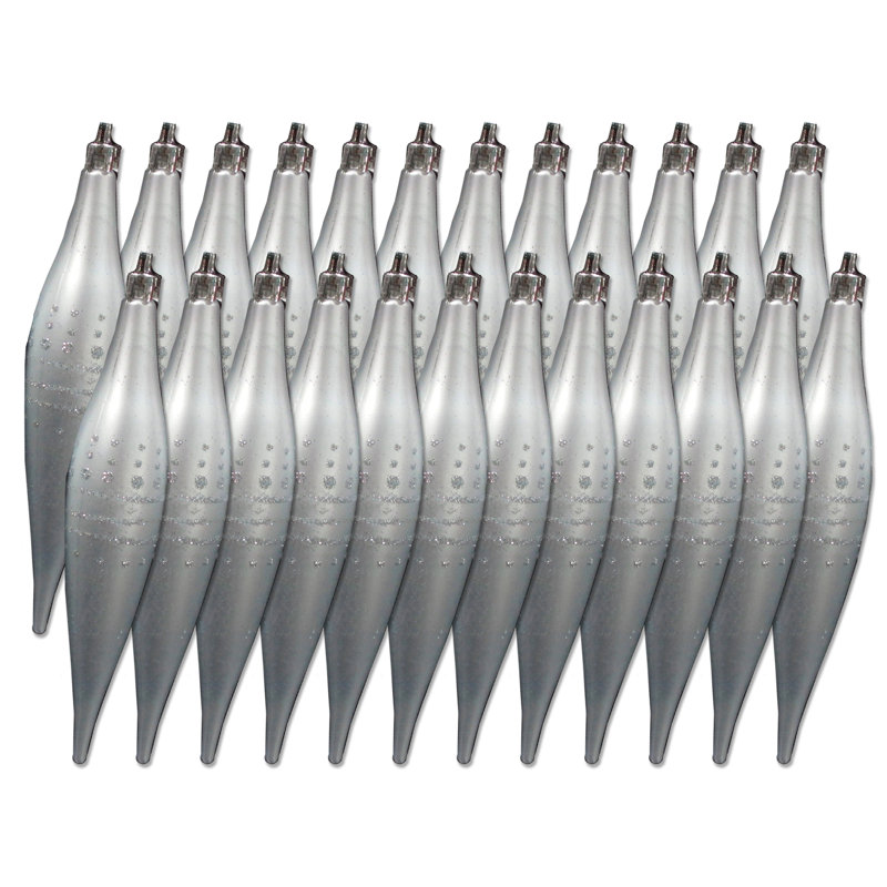24 Piece Finial Ornament Set, Gris