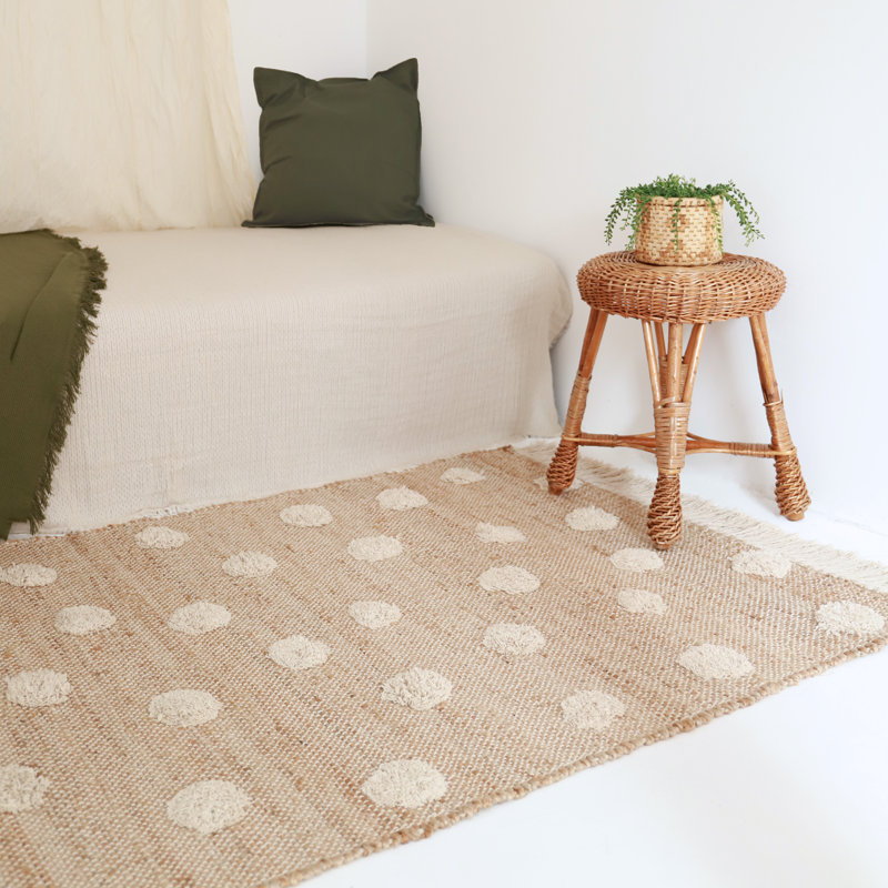 Stutz Solid Colour Cotton Hand Woven 100cm X 150cm Area Rug