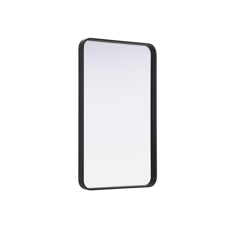 Erath Contour Metal Mirror, 36" x 22", Black