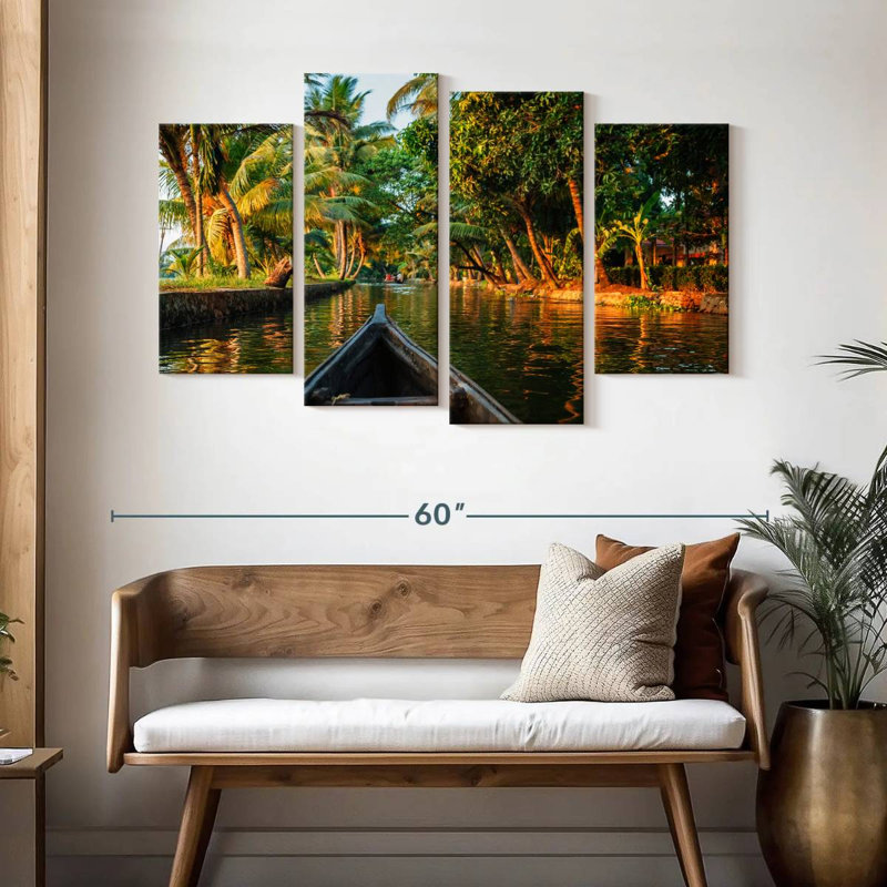 Mehar Kerala Backwater Tour, H 32 po x l 52 po
