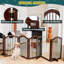 Barrière pour animaux pliante 6 portes H 36 po x l 144 po avec porte pour escaliers-2074353738