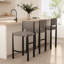 Tabouret de comptoir rembourré Mushroom Boucle