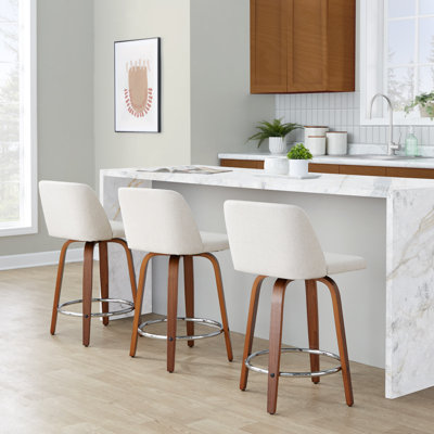 Toriano Swivel Upholstered Counter Stool