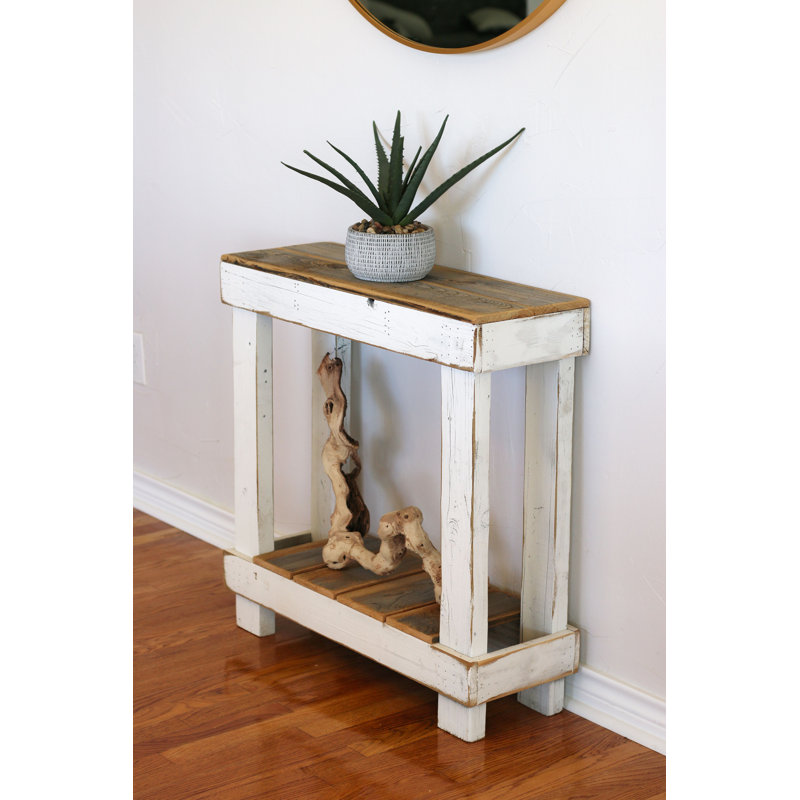 Jhavori 30'' Solid Wood Console Table, White