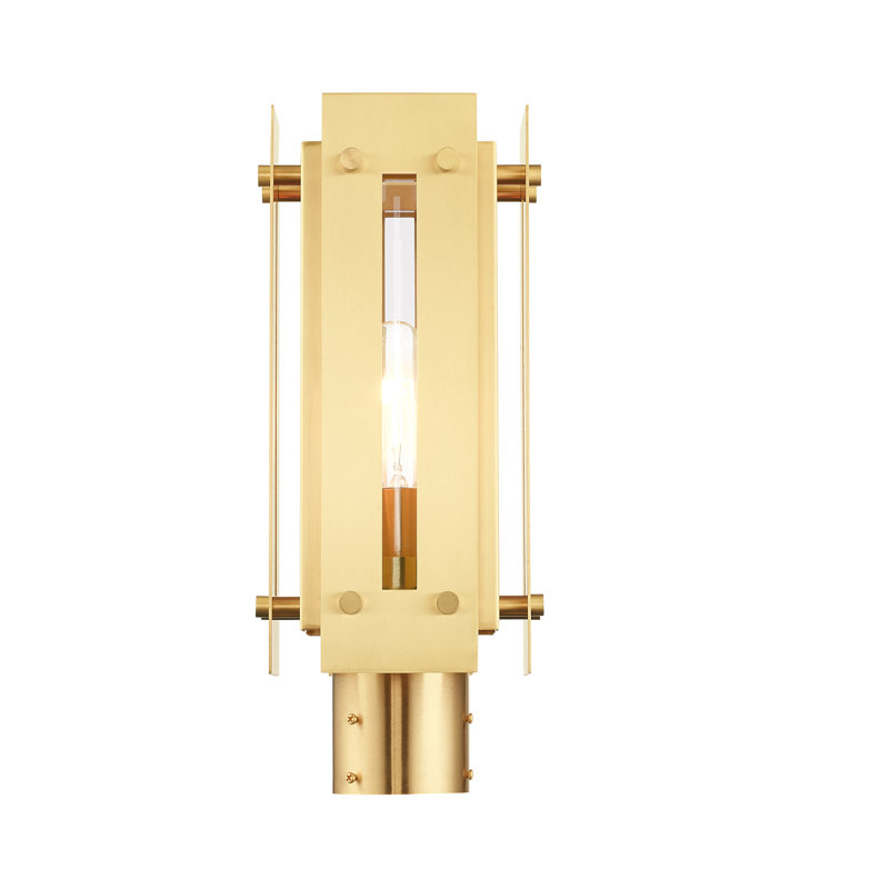 Tête de lanterne câblée à 1 lumière H 16 po Jaxsun, Nickel brossé