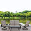 Chaise d'extérieur coulissante en métal Crudden-1923470693