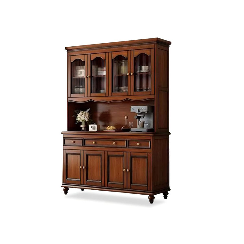 Nut-brown Solid Wood Sideboard