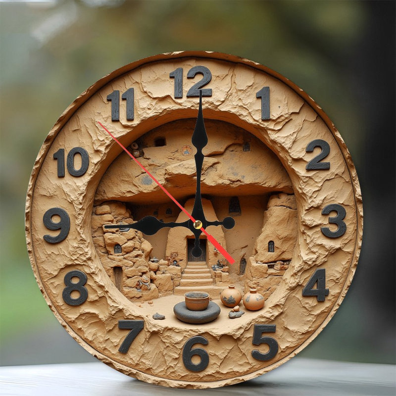Horloge murale en pierre